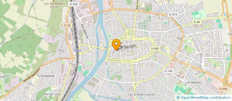 localisation de l'entreprise MONSIEUR FLAVIEN ANDRE à SENS
