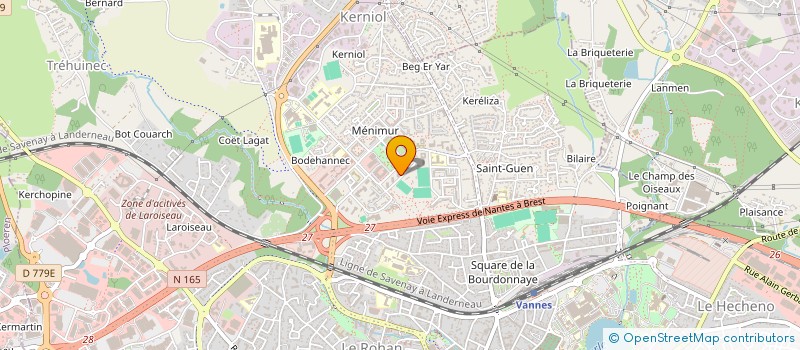 localisation de l'entreprise MONSIEUR FLAVIEN AUDOUX à VANNES