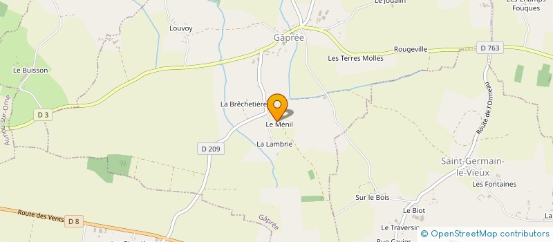 localisation de l'entreprise MONSIEUR FLAVIEN BAUCHERON à GAPREE