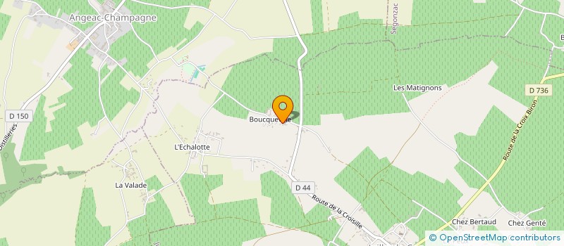 localisation de l'entreprise MONSIEUR FLAVIEN BELLICAUD à JUILLAC-LE-COQ