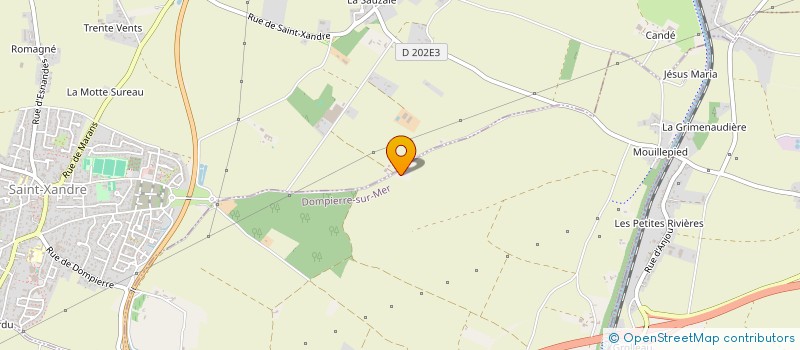 localisation de l'entreprise MONSIEUR FLAVIEN BILLET  DOMPIERRE-SUR-MER