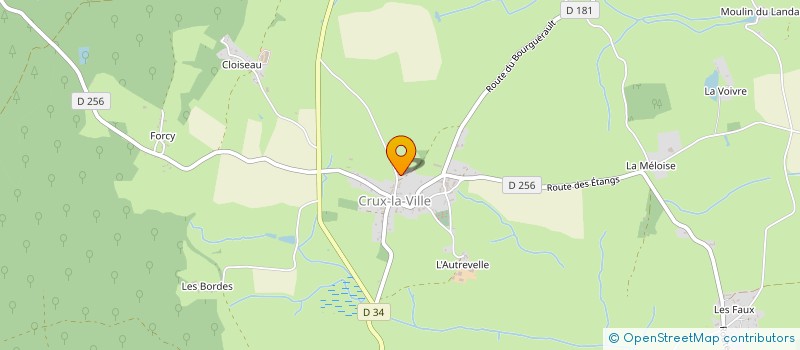 localisation de l'entreprise MONSIEUR FLAVIEN BONDOUX  CRUX-LA-VILLE
