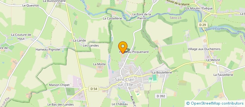 localisation de l'entreprise MONSIEUR FLAVIEN BOSCHER à SAINT-CLAIR-SUR-L'ELLE