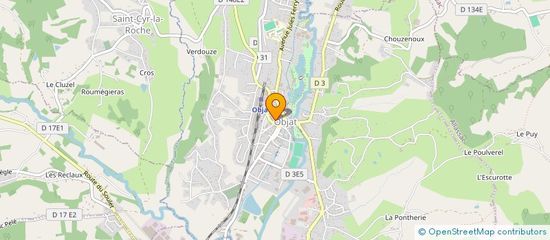 localisation de l'entreprise MONSIEUR FLAVIEN BOYER  OBJAT