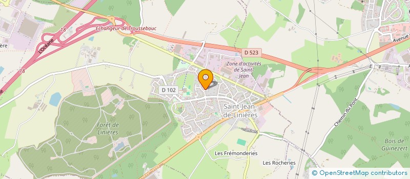 localisation de l'entreprise MONSIEUR FLAVIEN BROCHARD  SAINT-LEGER-DE-LINIERES