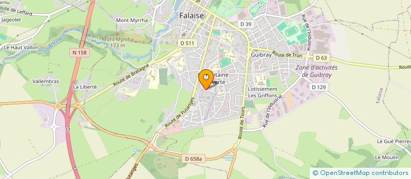 localisation de l'entreprise MONSIEUR FLAVIEN CHRISTOPHE à FALAISE