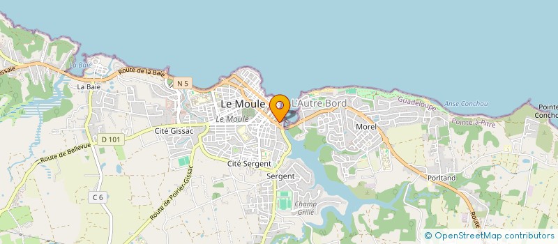 localisation de l'entreprise MONSIEUR FLAVIEN COCLES à LE MOULE