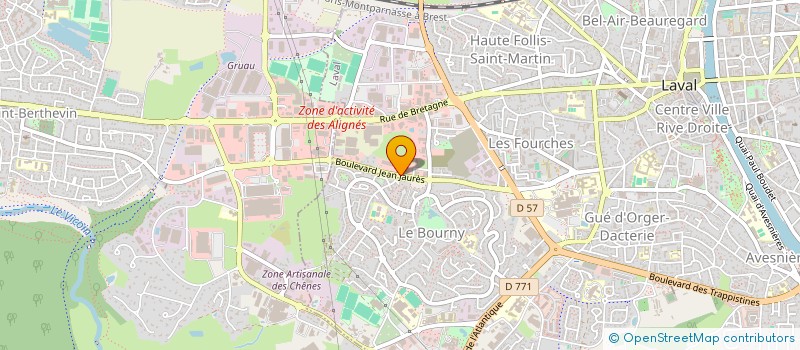 localisation de l'entreprise MONSIEUR FLAVIEN COUEFFE à LAVAL