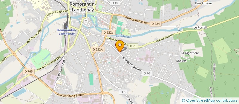 localisation de l'entreprise MONSIEUR FLAVIEN CRESPEAU  ROMORANTIN-LANTHENAY