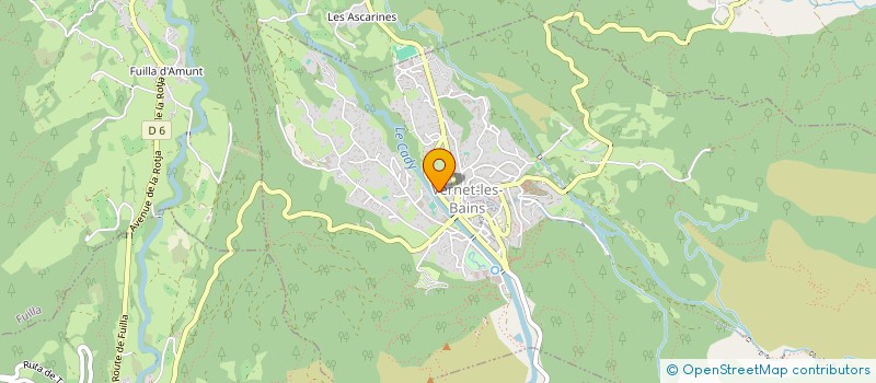 localisation de l'entreprise MONSIEUR FLAVIEN DADA  VERNET-LES-BAINS