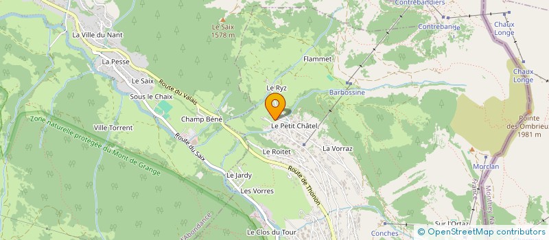 localisation de l'entreprise MONSIEUR FLAVIEN DAVID  LA CHAPELLE-D'ABONDANCE