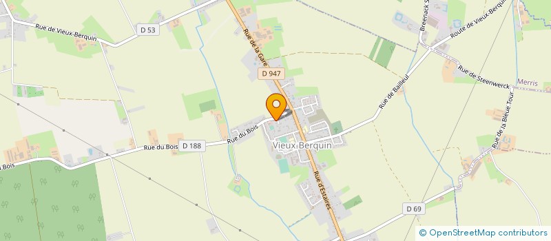 localisation de l'entreprise MONSIEUR FLAVIEN DELETANG  VIEUX-BERQUIN