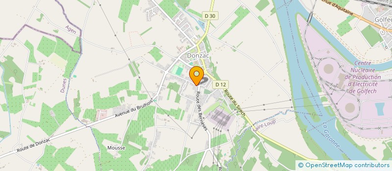 localisation de l'entreprise MONSIEUR FLAVIEN DESBARATS  DONZAC