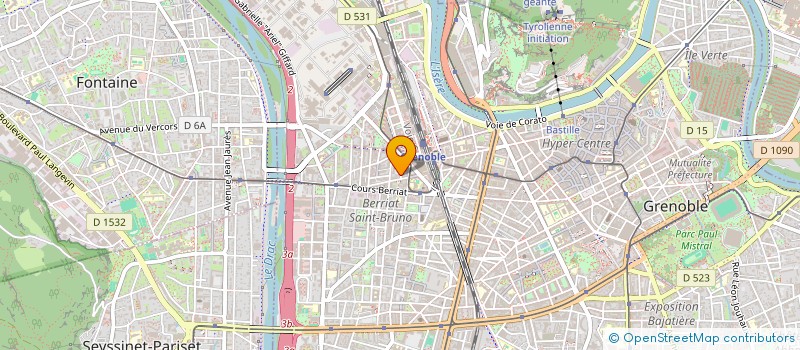 localisation de l'entreprise MONSIEUR FLAVIEN ETHEVE  GRENOBLE