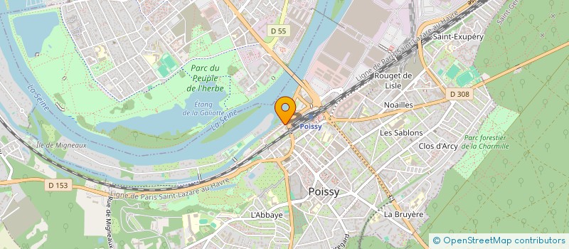 localisation de l'entreprise MONSIEUR FLAVIEN FLEURY  POISSY