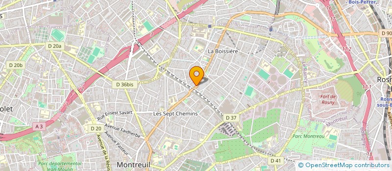 localisation de l'entreprise MONSIEUR FLAVIEN FRICK à MONTREUIL