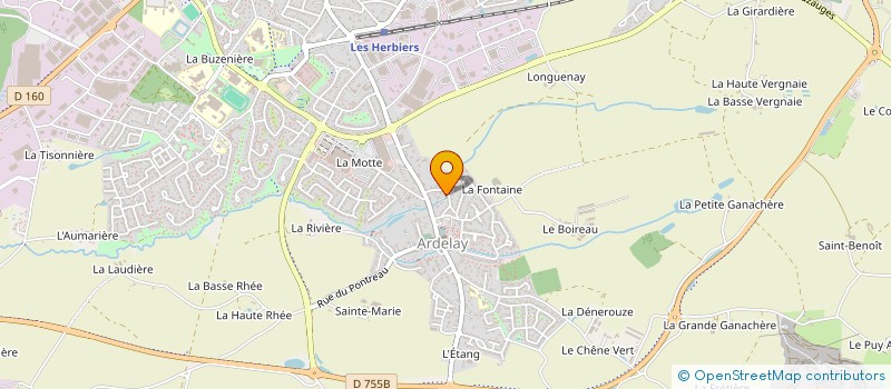 localisation de l'entreprise MONSIEUR FLAVIEN GABORIT à LES HERBIERS