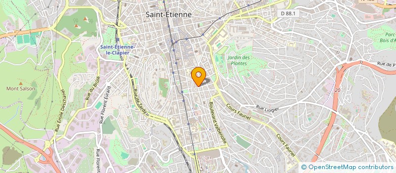 localisation de l'entreprise MONSIEUR FLAVIEN GAUTHIER  SAINT-ETIENNE