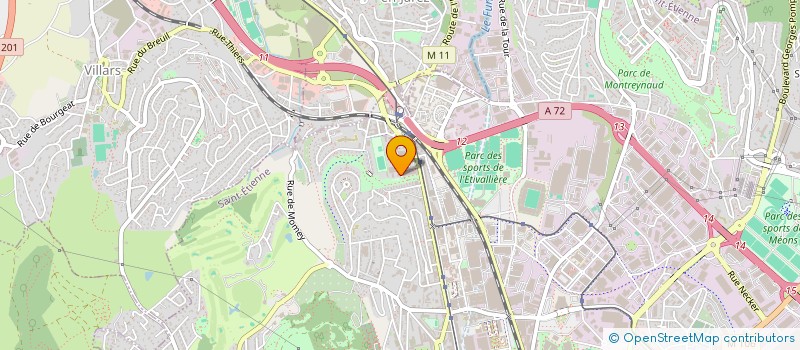 localisation de l'entreprise MONSIEUR FLAVIEN GERACI  SAINT-ETIENNE