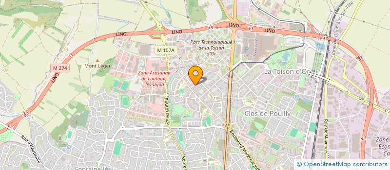 localisation de l'entreprise MONSIEUR FLAVIEN GOUDET à DIJON