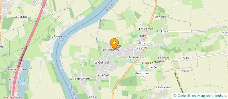localisation de l'entreprise MONSIEUR FLAVIEN GRANGE à MESSIMY-SUR-SAONE