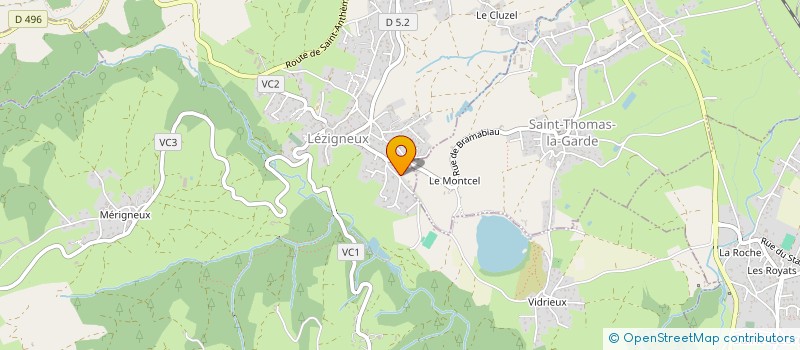 localisation de l'entreprise MONSIEUR FLAVIEN JOEL RENE DUMAS  LEZIGNEUX