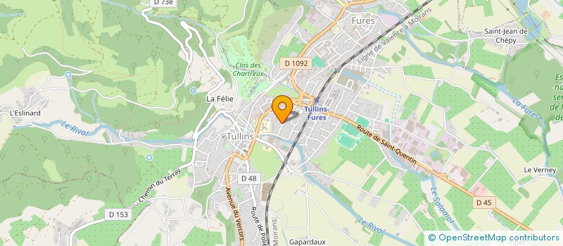 localisation de l'entreprise MONSIEUR FLAVIEN JORQUERA  TULLINS