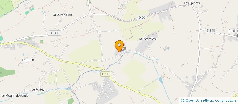 localisation de l'entreprise MONSIEUR FLAVIEN LAHAYE  LA BARRE-DE-SEMILLY