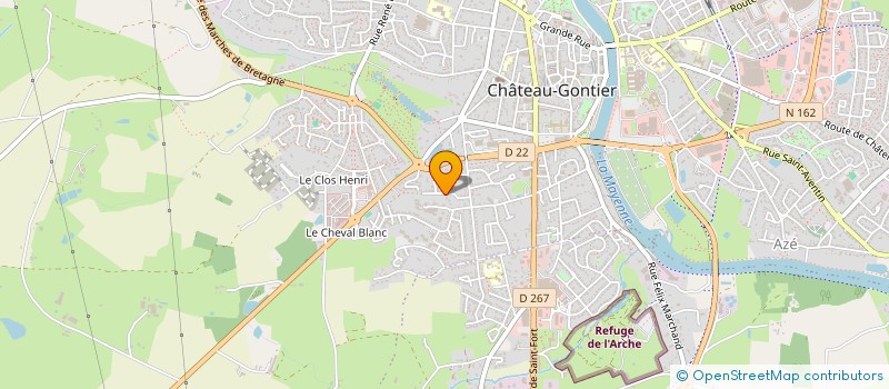 localisation de l'entreprise MONSIEUR FLAVIEN LARIBI  CHATEAU-GONTIER-SUR-MAYENNE