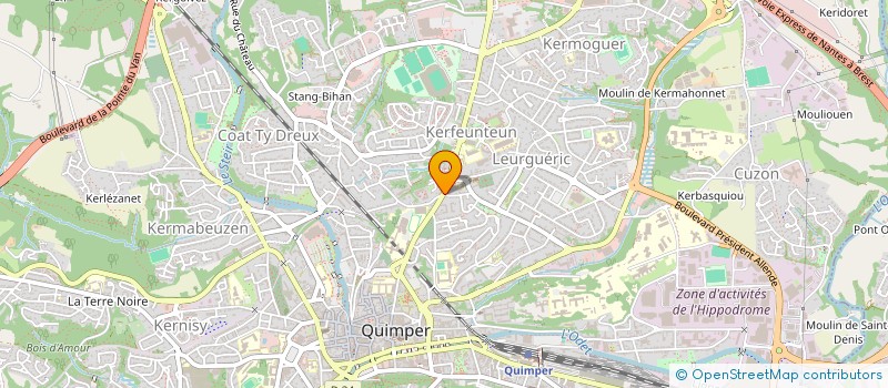 localisation de l'entreprise MONSIEUR FLAVIEN LE CORRE à QUIMPER