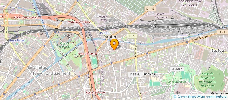 localisation de l'entreprise MONSIEUR FLAVIEN LE DREAU  PANTIN