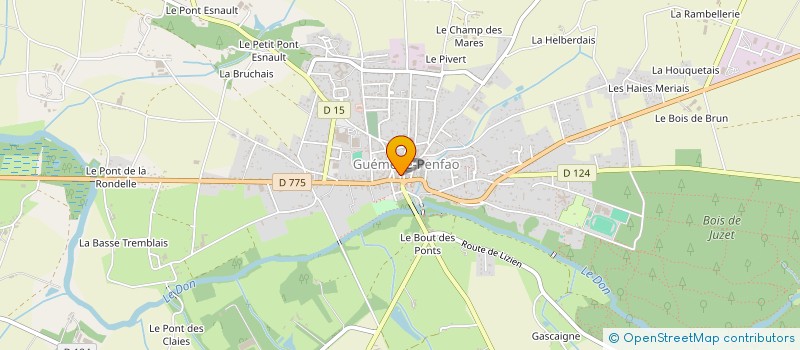 localisation de l'entreprise MONSIEUR FLAVIEN LEFEVRE  GUEMENE-PENFAO