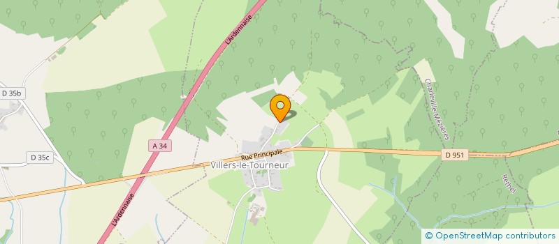 localisation de l'entreprise MONSIEUR FLAVIEN LEROY  VILLERS-LE-TOURNEUR
