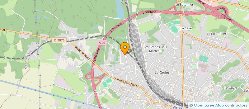 localisation de l'entreprise MONSIEUR FLAVIEN LETOURNEAU  VIERZON