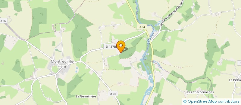 localisation de l'entreprise MONSIEUR FLAVIEN MARSAIS  MONTREUIL-LE-HENRI