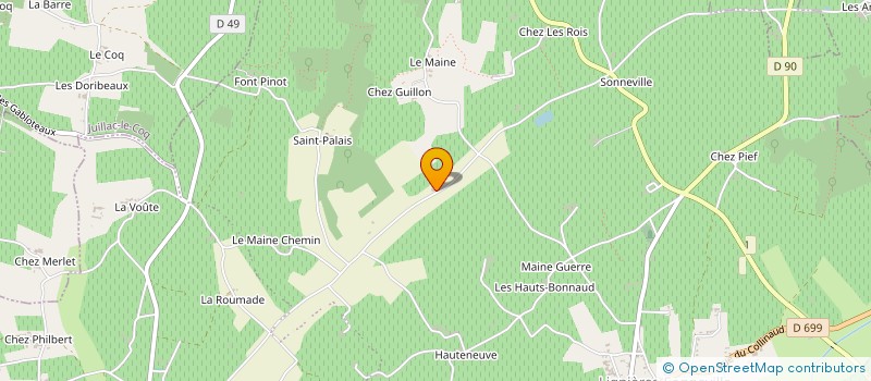 localisation de l'entreprise MONSIEUR FLAVIEN METEAU  LIGNIERES-AMBLEVILLE