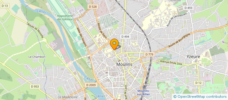 localisation de l'entreprise MONSIEUR FLAVIEN MOISSET  MOULINS