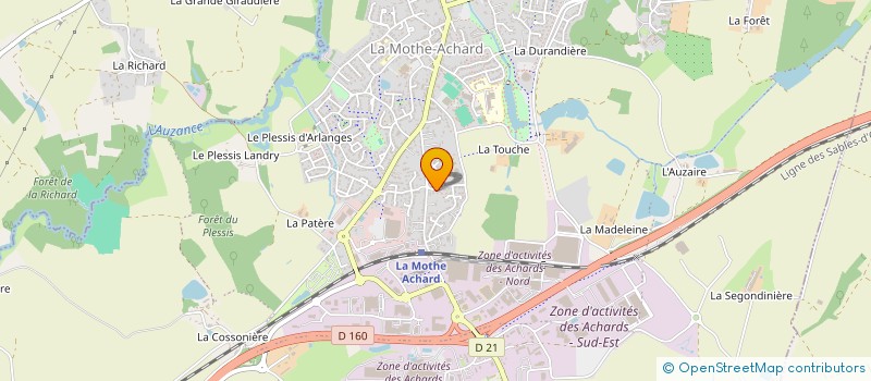 localisation de l'entreprise MONSIEUR FLAVIEN MOLLE à LES ACHARDS