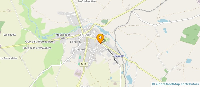localisation de l'entreprise MONSIEUR FLAVIEN MORCHOISNE à ECUEILLE