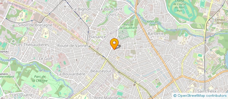 localisation de l'entreprise MONSIEUR FLAVIEN MOREAU à NANTES