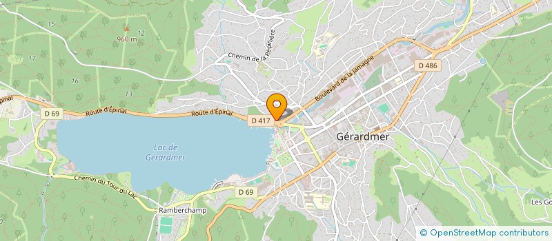 localisation de l'entreprise MONSIEUR FLAVIEN PERNIN  GERARDMER