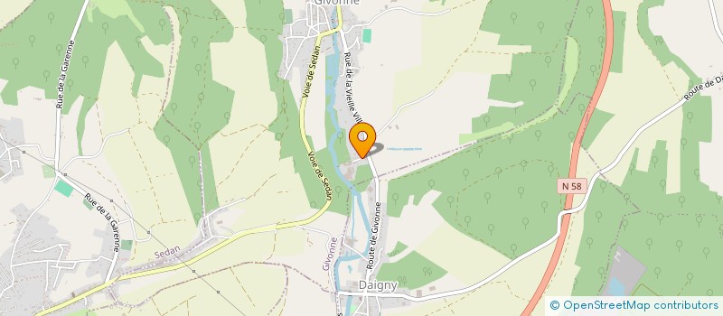 localisation de l'entreprise MONSIEUR FLAVIEN PETERS  GIVONNE