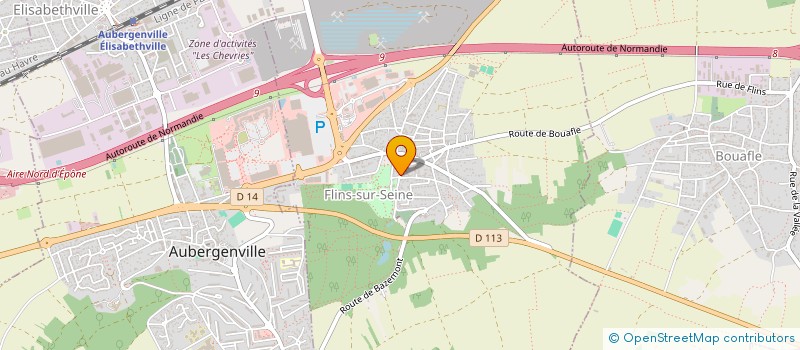 localisation de l'entreprise MONSIEUR FLAVIEN PETIT-HUGUENIN  FLINS-SUR-SEINE