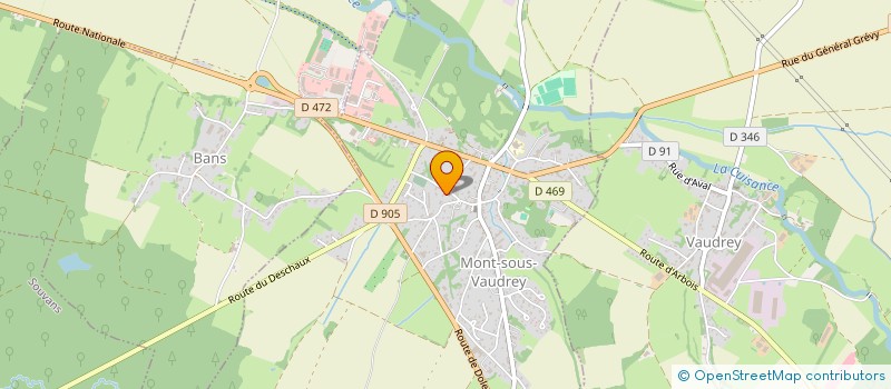 localisation de l'entreprise MONSIEUR FLAVIEN PETITGUYOT  MONT-SOUS-VAUDREY