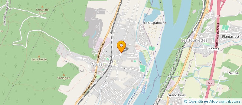 localisation de l'entreprise MONSIEUR FLAVIEN REYNAUD  CRUAS