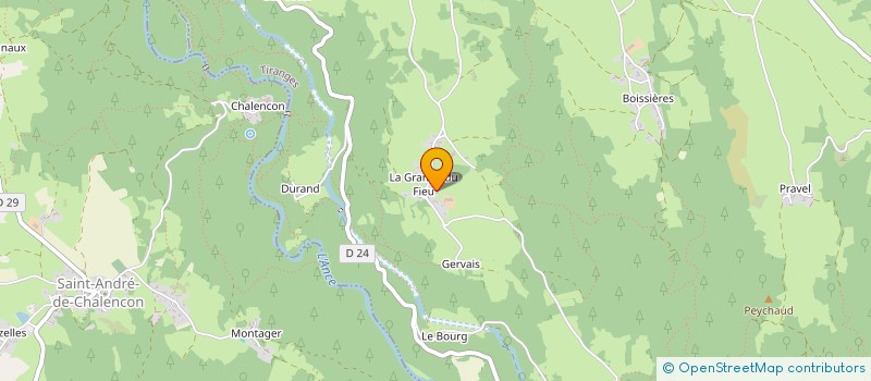 localisation de l'entreprise MONSIEUR FLAVIEN RIBERON  TIRANGES