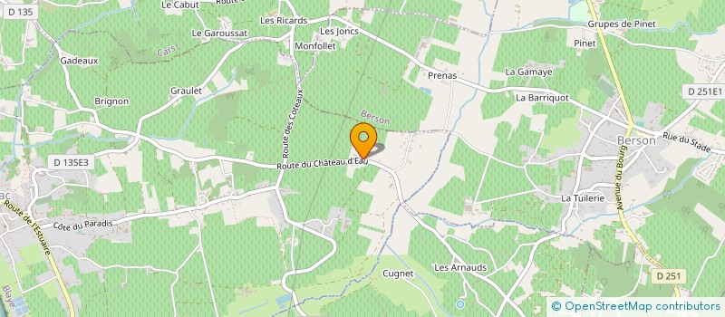 localisation de l'entreprise MONSIEUR FLAVIEN RIGOLOT  PLASSAC