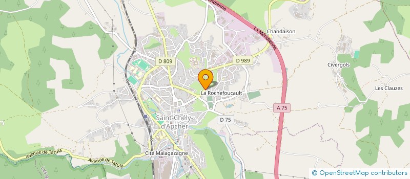 localisation de l'entreprise MONSIEUR FLAVIEN ROUQUETTE  SAINT-CHELY-D'APCHER