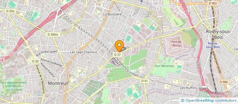 localisation de l'entreprise MONSIEUR FLAVIEN SOIROT à MONTREUIL