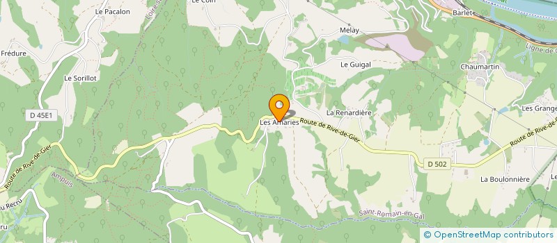 localisation de l'entreprise MONSIEUR FLAVIEN THOMAS  SAINT-ROMAIN-EN-GAL